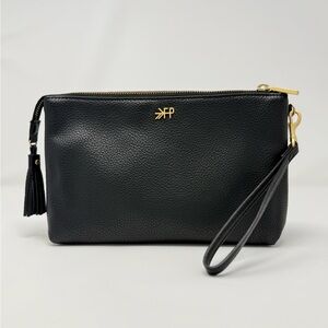Freshly Picked - Black Leather Wristlet Clutch Like New